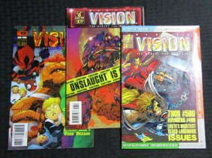 1996 MARVEL VISION Magazine #5 6 8 FN+/FVF LOT of 3 Onslaught Thor Thing vs Hulk