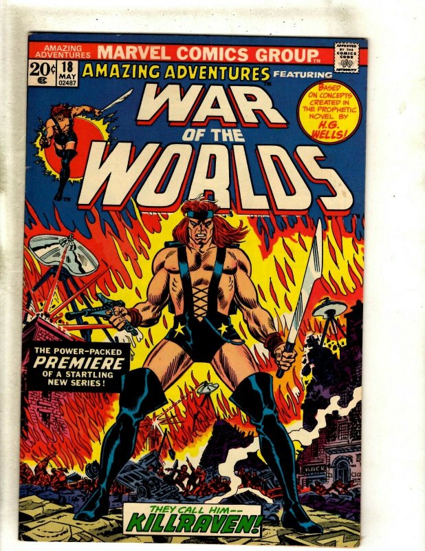 Amazing Adventures # 18 VF Marvel Comic Book Feat. War Of The Worlds Killrav RS2