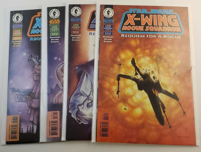 Star Wars X-Wing Squadron Requiem For A Rogue #1-4 Complete Set VF/NM Dark Horse