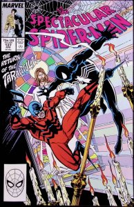 THE SPECTACULAR SPIDER-MAN Comic 137 — Tarrantula & Black Suit — 1988 Marvel VF+
