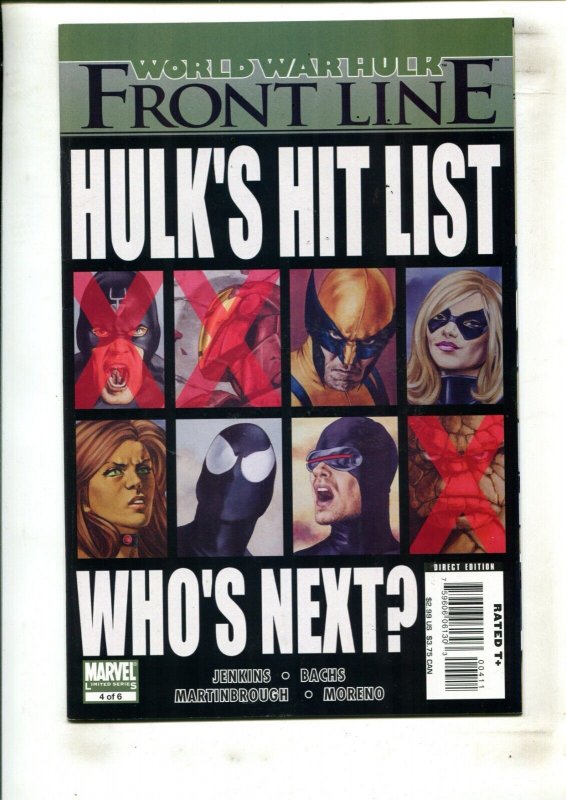 4PC WORLD WAR HULK: FRONT LINE LOT (9.2) #1-4!! 2007