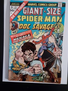 GIANT SIZE SPIDERMAN #3 Guest-starring Doc Savage The Yesterday Connection!