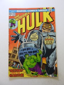 The Incredible Hulk #167 (1973) VG condition ink back cover