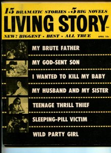 LIVING STORY #1-04/1956-IDEAL-PULP FICTION-THRILLS-SOUTHERN STATES-vf-