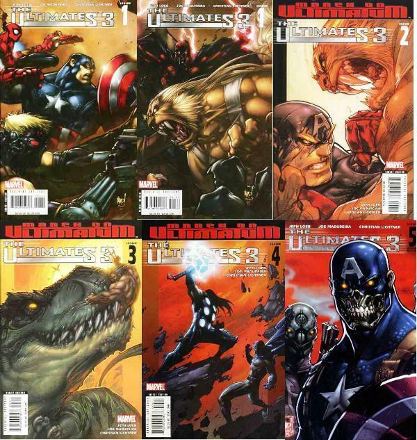 ULTIMATES 3 2008 1A-5B  The complete series COMICS BOOK
