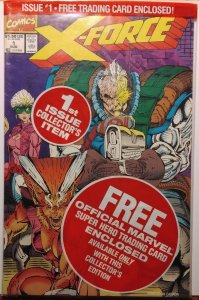 X-Force #1 Reverse Negative w/ Shatterstar card (1991)