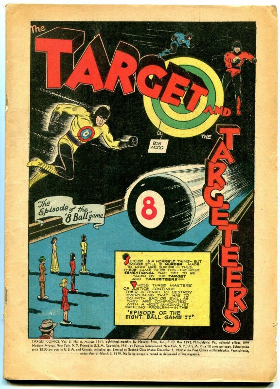 Target Comics Vol 2 #6 1941- Spacehawk - Wolverton- Golden Age reading copy