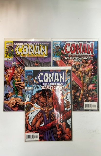 Conan: Scarlet Sword #1 - 3 (1998) Complete Set/Limited Series