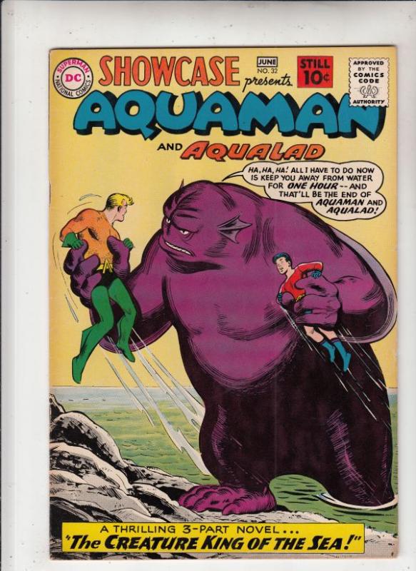 Showcase #32 (Jun-61) VF High-Grade Aquman, Aqualad