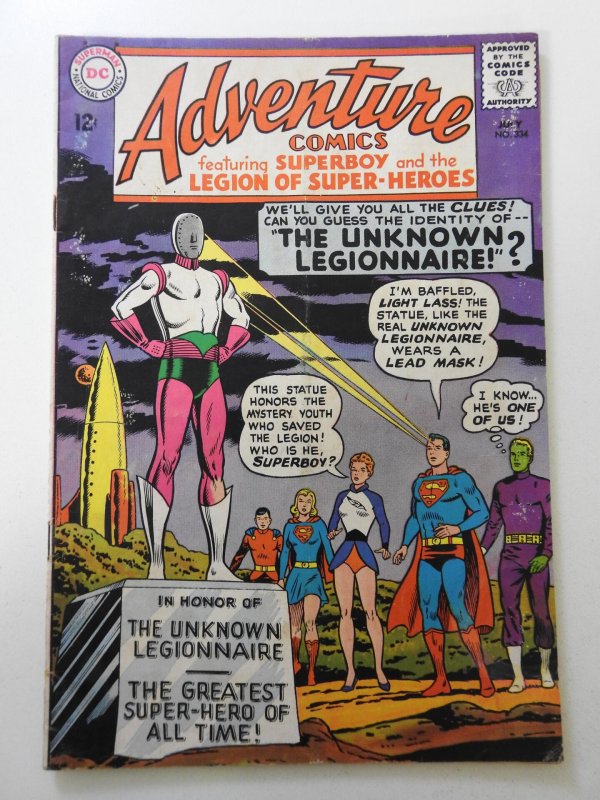 Adventure Comics #334 (1965) GD+ Condition moisture damage