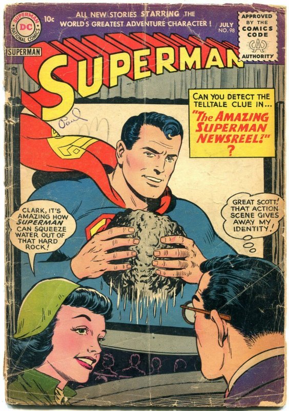 Superman #98 1955- DC Comics- Wayne Boring- Lois Lane FAIR