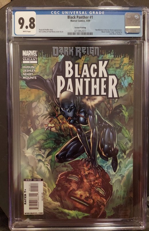 Black Panther #1 Second Print Cover (2009)