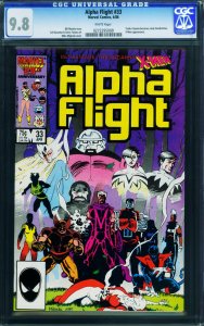 ALPHA FLIGHT #33 CGC 9.8-Lady Deathstrike first appearance-x-men 0272295008