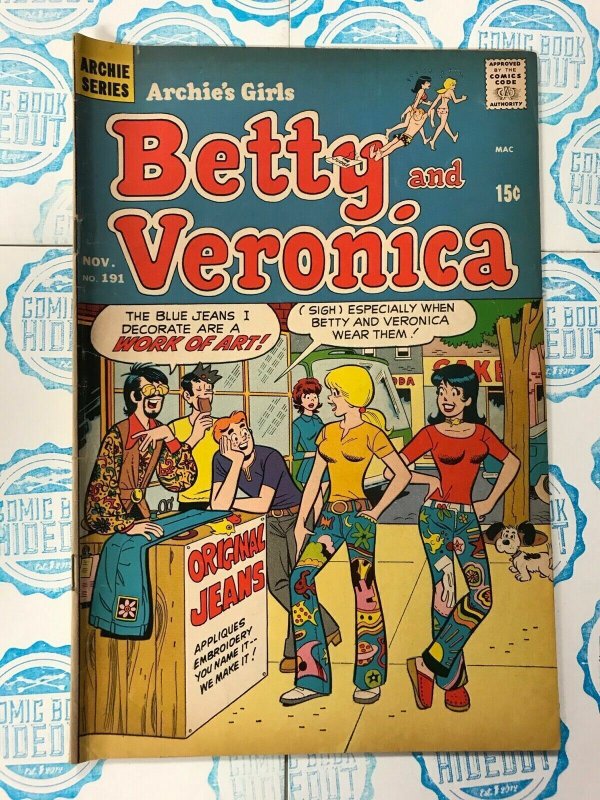 Archie's Girls Betty and Veronica #191 Archie Comics 1971