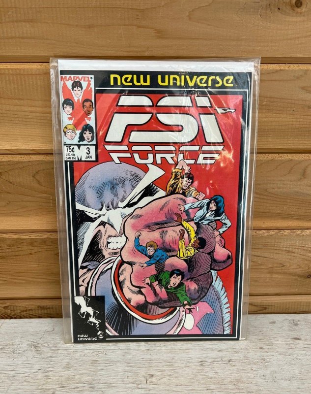 Marvel Comics New Universe Psi Force Vintage #3 1987 