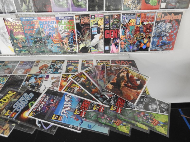 Huge Lot 170+ Comics W/ Wizard 1/2's, Book and Record Sets, +More! Avg V...