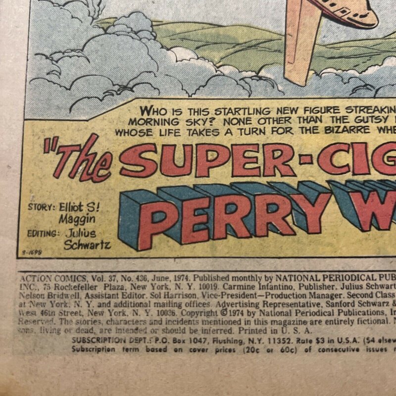 Action Comics #436 DC 1974 Superman And Green Arrow