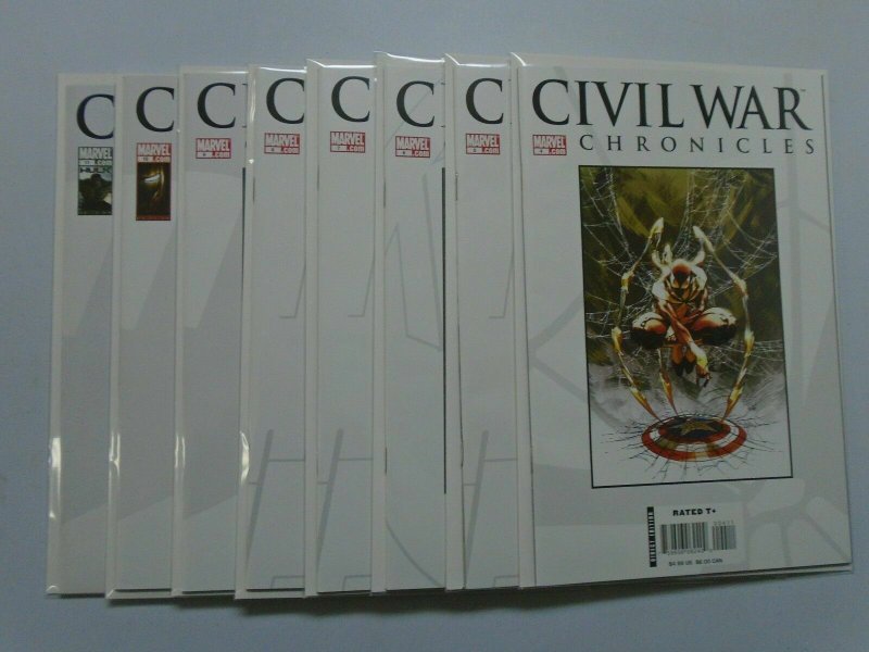 Civil War Chronicles lot #4-11 all 8 different books 8.0 VF (2007)