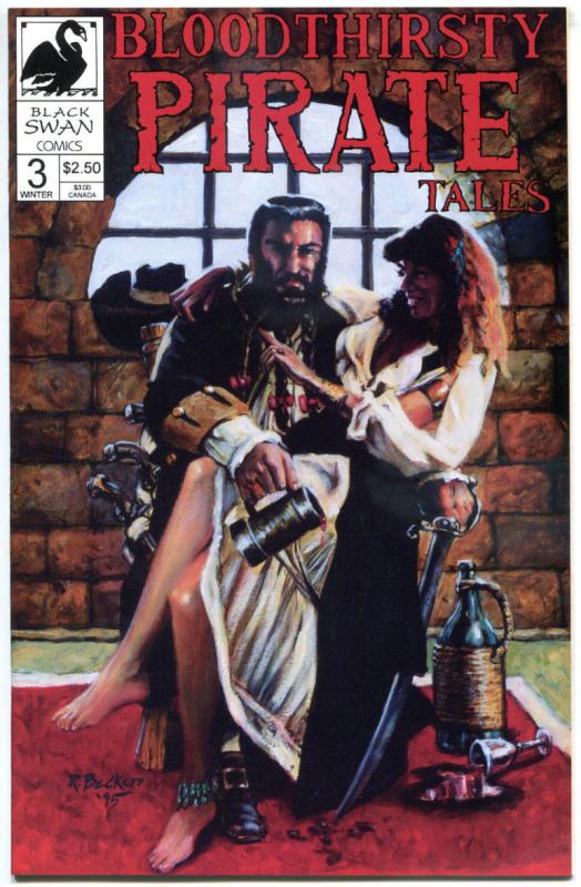 BLOODTHIRSTY PIRATE TALES #1 2 3 4 5 6, NM, Becker, Swords, BlackBeard, 1993,1-6