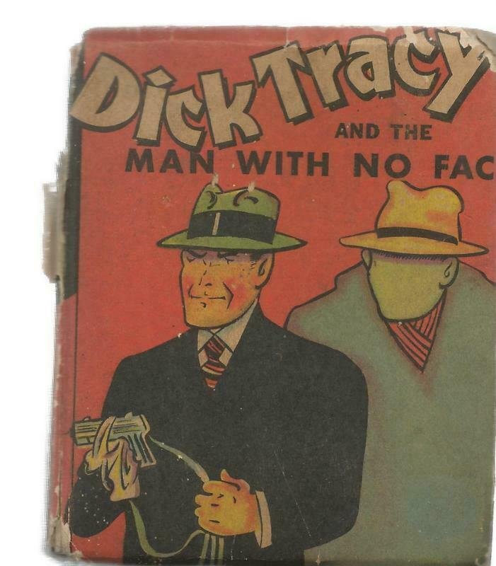 Dick Tracy + Man With No Face ORIGINAL Vintage 1938 Whitman Big Little Book  