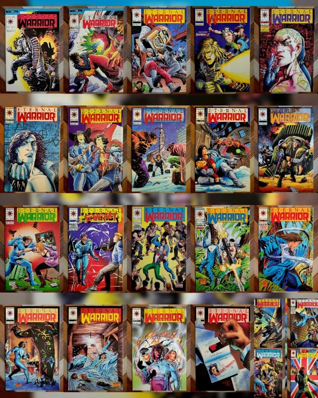 Lot of 23: Eternal Warrior #1-3, 5-23 Near-Complete Run + Yearbook, Valiant 1992