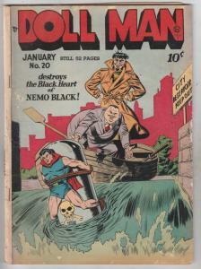 Doll Man #20 (Jan-49) VG+ Affordable-Grade Doll Man