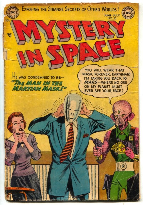 Mystery in Space #20 1954- Man in the Martian Mask G