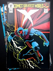 Comics' Greatest World: X #1, 1 & 2 (1993) [Lot 3 bks] - Dark Horse Hero...