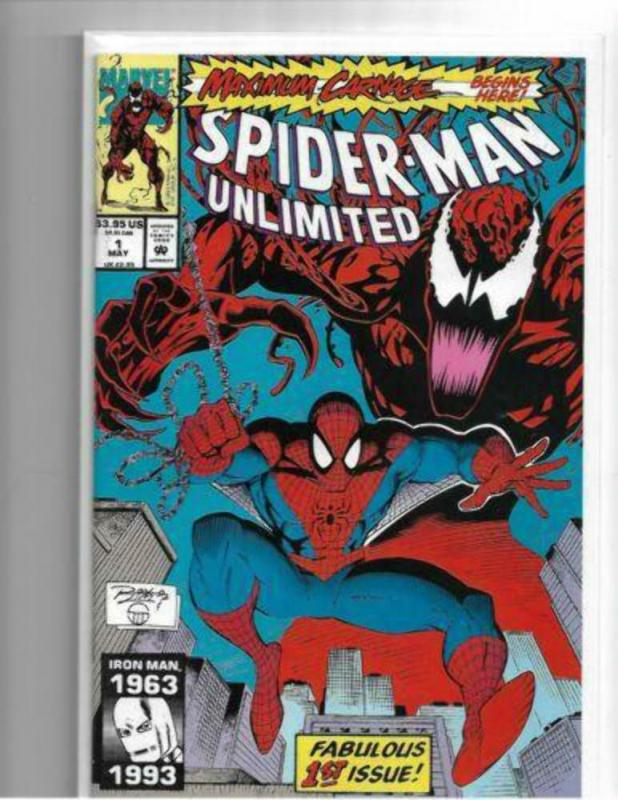 SPIDER-MAN UNLIMITED #1 - NM - KEY CARNAGE, VENOM 1ST APP SHRIEK - MODERN KEY