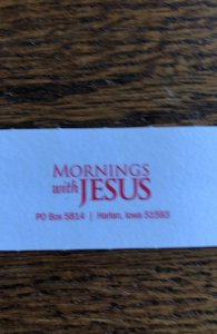 Mornings with Jesus skinny bookmark(Matthew II:28)