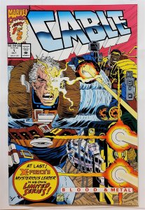 Cable - Blood and Metal #1 (Oct 1992, Marvel) VF/NM