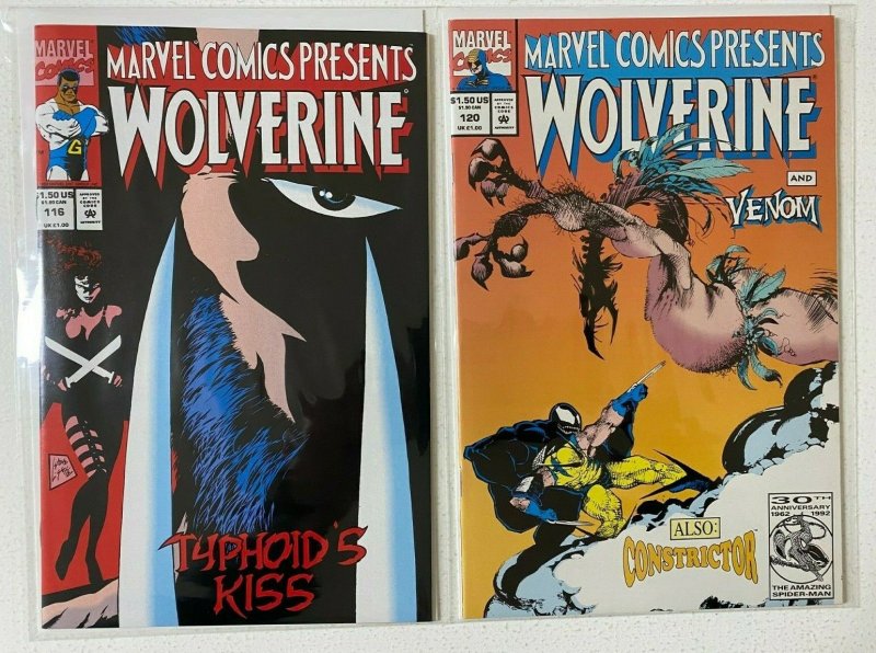 Marvel Comics Presents Wolverine lot #2-120 average 8.0 VF 42 pieces (1988-'93) 