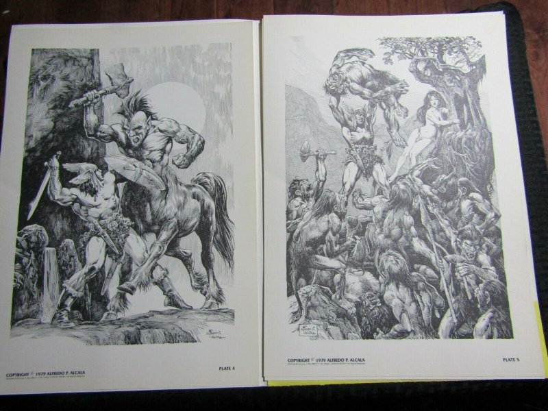 1979 VOLTAR PORTFOLIO w/ 6 Plates by Alfredo Alcala VF/FVF SIGNED #473/1000 