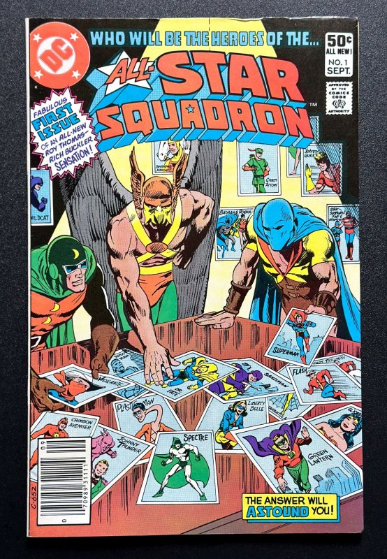 All-Star Squadron #1 (1981) Newsstand - Origin of the All Star Squadron - VF+