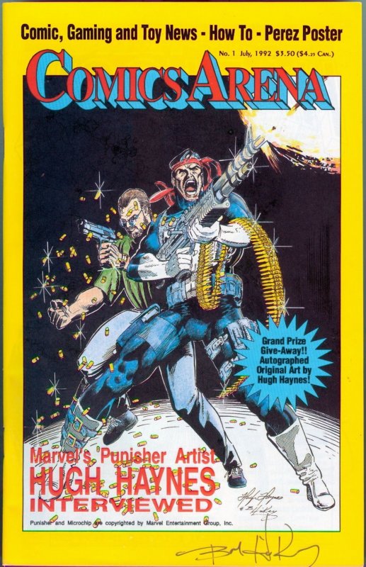 Comics Arena Magazine #1 (1992) Autographed