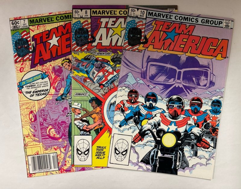 *Team America (1982) 1-8, 10 | 9 HIGH GRADE books total