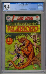 1ST ISSUE SPECIAL #8 CGC 9.4 ORIGIN & 1ST WARLORD WHITE PAGES  