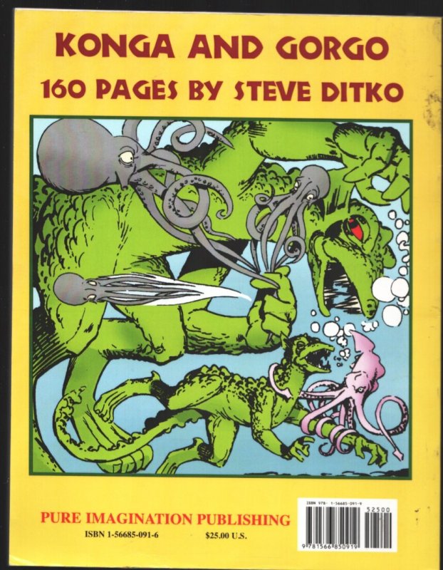 Steve Ditko Angry Apes 'n' Leapin' Lizards-1990's-Reprints Konga & Gorgo com