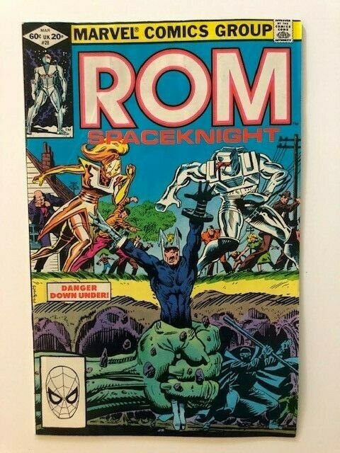 MARVEL ROM Spaceknight #28 Torpedo Mole Man VERY GOOD  (A55)