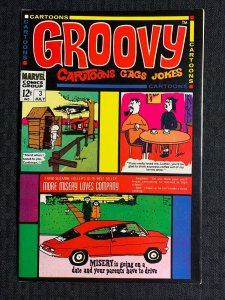 1968 GROOVY Cartoons Gags Jokes #3 FN 6.0 Atlas Magazines Inc