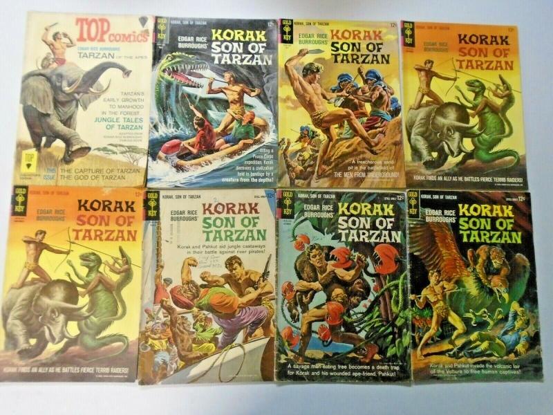 Gold Key Burroughs Tarzan lot 45 different books VG (silver + bronze)