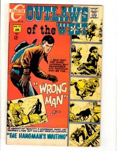 Lot Of 6 Outlaws Of The West Charlton Comic Books # 40 49 52 55 73 74 JL40