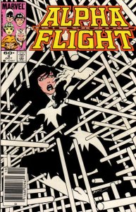 Alpha Flight (1st Series) #3 (Newsstand) FN ; Marvel | John Byrne Negative Space