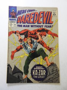 Daredevil #24 (1967) VG Condition 3/4 in spine split