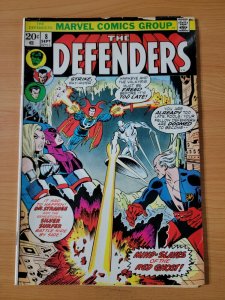 The Defenders #8 ~ VERY GOOD VG ~ 1973 Marvel Comics 