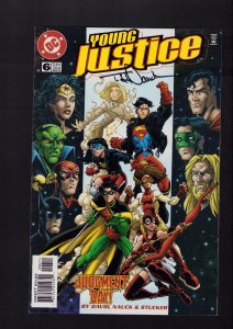 Young Justice #6 - SIGNED BY TODD NAUCK! (9.0/9.2) 1999