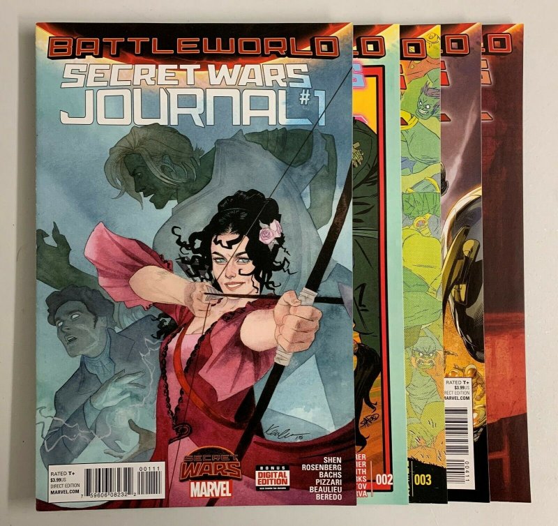 Secret Wars Journal #1-5 Set (Marvel 2015) 1 2 3 4 5 Prudence Shen (9.0+) 