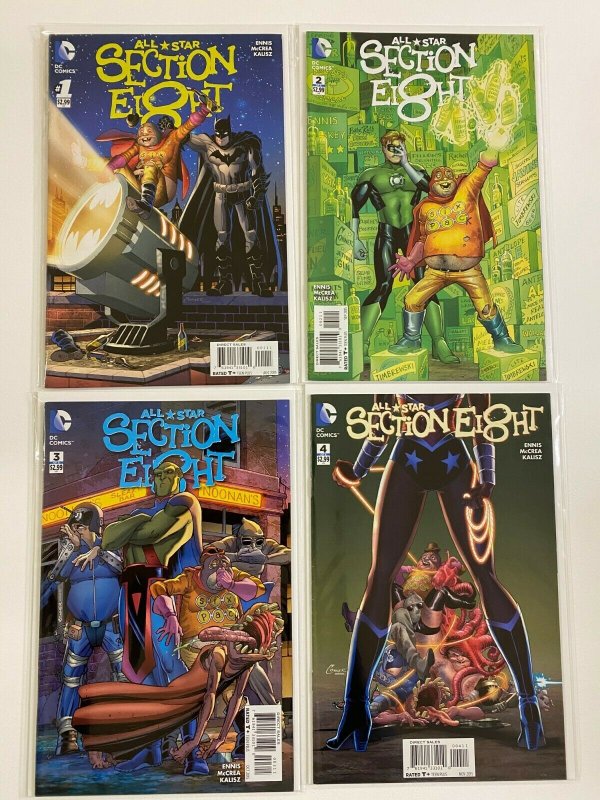 All Star Section 8 lot from:#1-4 DC 4 different books 8.0 VF (2015)