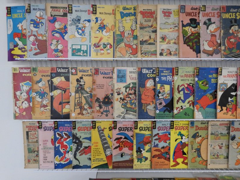 Huge Lot 150+ Cartoon Comics W/ Uncle Scrooge, Donald Duck, +More! See desc