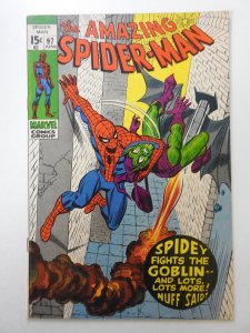 The Amazing Spider-Man #97 (1971) vs The Green Goblin! Sharp VF- Condition!